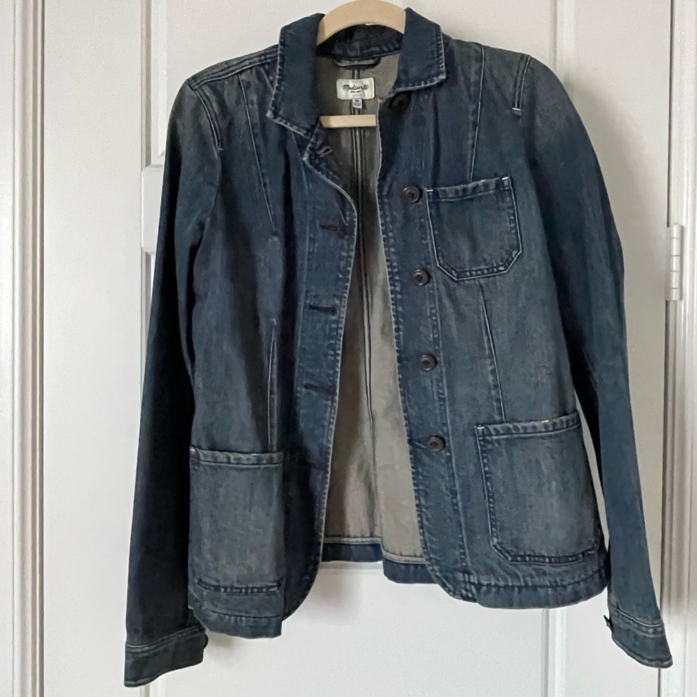MADEWELL denim jacket (cut like a blazer)